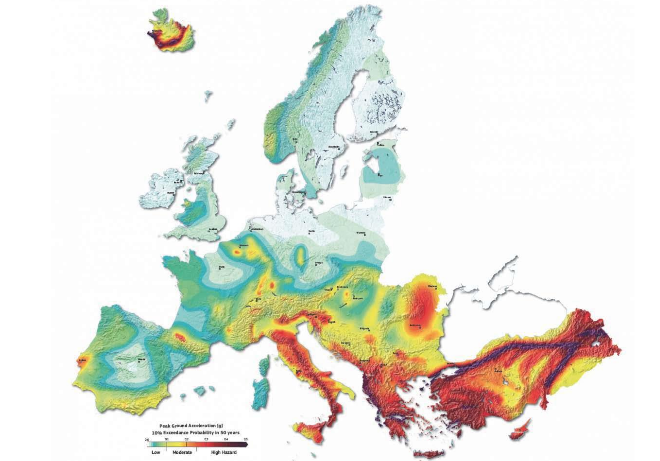 Earthquakes risk in Europe